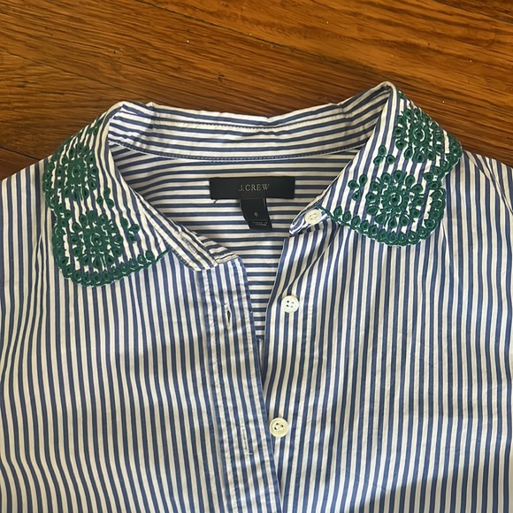 J Crew Eyelet Detail Button Down 6 - Picture 3 of 4
